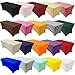 YOUR CHAIR COVERS - 8ft Red Rectangular Spandex Fitted Tablecloth Wedding Event Patio Decorations Elastic Fabric Stretch