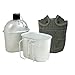Fury G.I. Style Aluminum Canteen with Cup and Cover, 1 Quart