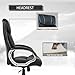 Office Chair Desk Chair Computer Chair Ergonomic PU Leather High Back Executive Chair with Lumbar Support Headrest Armrest Swivel Task Chair for Adults