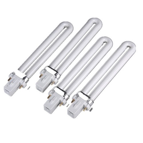 Toumett 4 X 9W Watt Bulb for Nail Art UV Lamp Light Replacement