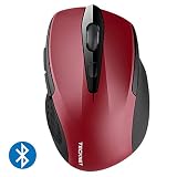 TeckNet 2600DPI Bluetooth Wireless Mouse, 12 Months Battery Life with Battery Indicator, 2600/2000/1600/1200/800DPI