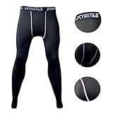 Xtextile Sports Compression Running Leggings Gym Exercise Lycra Elastic Tight Pants Leggings for Men Male