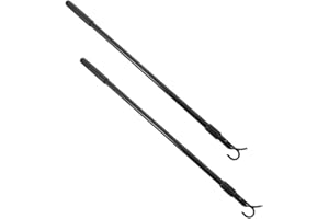 2pcs Venetian Blind Rod Replacement Wand Extender - Adjustable Length Shutter for Vertical Blinds - Window Opener With Hook -