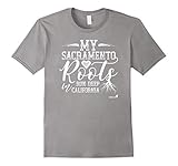 Mens Sacramento California Roots T-Shirt 3XL Slate