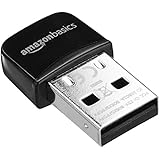 AmazonBasics Wi-Fi 11n USB Nano Adapter, 150 Mbps, Black