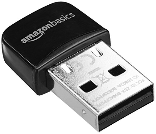 Amazonbasics wi-fi 11n usb nano adapter, 150 mbps, blac…