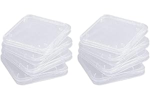 Transparent Universal Sd Card Storage Case Durable Sdhc Memory Card Holder Box 10Pcs