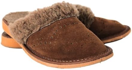 Handmade Women Slippers - Brown - soft and warm (5.5, brown)