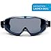 Solid. Safety Goggles that fit Perfectly | Protective Eyewear with Vented Anti-Fog, Anti-Scratch and UV-Protective Lens | Safety Glasses for wearing Over Prescription Glasses | Grey-Tinted Lens | Blue