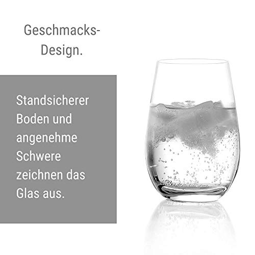 Stölzle Lausitz Event Wassergläser 6er-Set I 465ml Wasser Becher in zeitlosem Design I Spülmaschinengeeignete & Bruchresistente Saftbecher I Everyday Kristallbecher aus bleifreiem Kristallglas – Bild 8