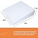 Bed Wedge Pillow with 1.5 Inch Memory Foam Top, (24 x 28 x 7.5 Inches), Removable and Washable Cover, Perfect for Sleeping or Reading, Leg Elevation, Back Support, LENORA 7.5 Inch Wedge