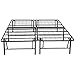 Amazon Basics Bed Frame with Storage, Foldable Metal Platform, Sturdy Steel, No Box Spring Needed, 18 Inches High, Tool-Free Setup, King Size, Black