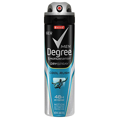 Degree Men Antiperspirant Deodorant Dry Spray Cool Rush Deodorant for Men With MotionSense Technology 3.8 oz