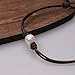 Big White Freshwater Cultured Pearls Bracelet 2 Strands Pearl Leather Cord Jewelry Handmade 8 inches Brown (Double Leather- Brown)