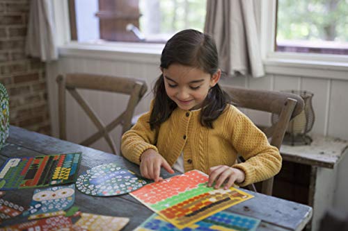 Petit Collage Mosaic Sticker Art Kit with Over 1000 Stickers, Animal Friends