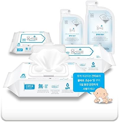 Baby Water Wipes No Chemicals Only Ultra Pure Water + Dry Tissues Original(Premium), from 0 Months of Age, Flip Top, 40 Count, Set of 12, Total 480 Count