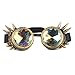 CAREONLINE Vintage STEAMPUNK GOGGLES Bling Glasses Kaleidoscope Goth COSPLAY PARTY Rivets