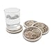 Thirstystone Old World Passages Natural Sandstone Coaster 4 Pack Eco-Friendly, Absorbent, Easily Wipes Clean