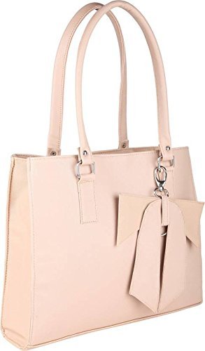 Brisfine Womens Spacious Cream PU Leatherette Handbag