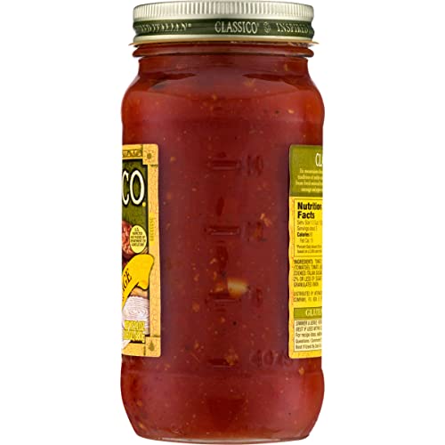 Classico Italian Sausage Spaghetti Pasta Sauce with Tomato, Peppers