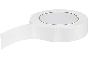 YOKIVE Book Binding Tape, 11 Yard Cloth Book Durable Repair Tape, Great for Repairing, Book Binding, Floor Marking (White, 1-Inch)