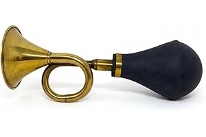 Taxi Circular Bulb Brass Blow Horn for Bicycles Vintage Brass Car Bike Bus Bugle Horn Retro Clown Horn Metal Air Horn with Sq