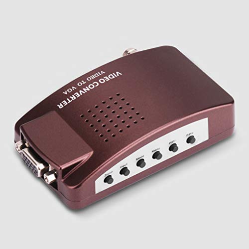 dianpo BNC to VGA Video Converter S-Video Input to PC VGA Out Adapter Digital Switcher Box Replacement for PC TV Camera DVD DVR - Thumbnail 3