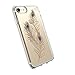 Speck Products Presidio Clear + Print Cell Phone Case for iPhone 7 - Showyfeather Gold/Clear