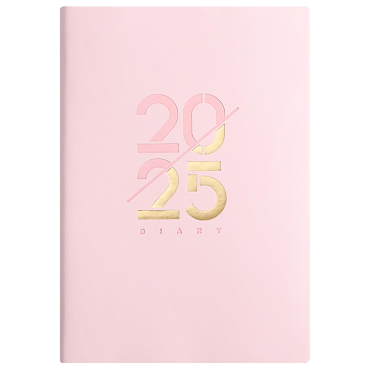 VYAOCJL 2025 Schedule Book, 2025, Productivity Daily Plan, Female Male Agenda, Hourly Planner Notebook For Goal Setting, Calendar Productivity Organization, 147 * 210mm (Pink)