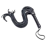 Perkisboby Equestrian Leather Whip, Leather Jump Bat