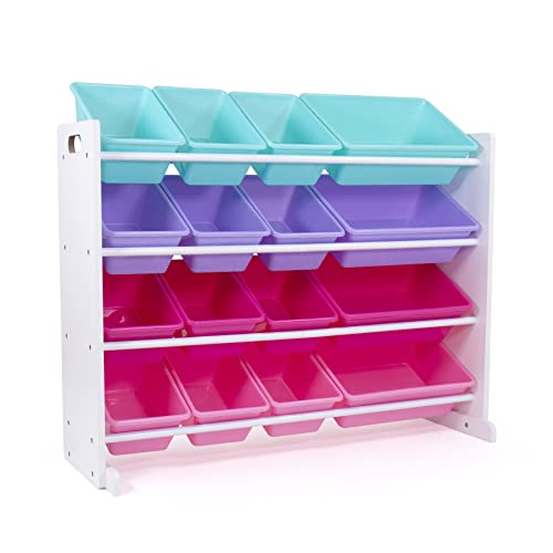Humble Crew, White/Blue/Pink/Purple ExtraLarge Toy Organizer, 16