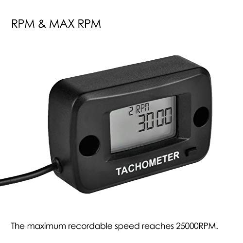Jayron LCD Digitale Benzine Inductieve Toerenteller Gauge Waterdicht voor Motorfiets Motocross grasmaaier Sneeuwblazer… - Image 3