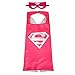 Asgift Comics Cartoon Dress Up Costumes 4 Pcs Satin Capes with Felt Masks for girls