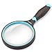 Dicfeos Shatterproof 3X Magnifying Glass for Reading and Hobbies, 100mm Non-Scratch Glass Lens, Thickened Rubbery Frame, 8.4oz Lightweight, Perfect for Seniors & Kids