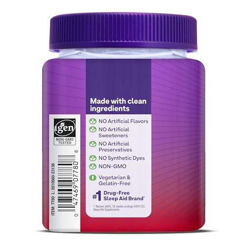 NATROL SLEEP+ IMMUNE HEALTH GUMMY, SLEEP AID & IMMUNITY SUPPORT, ELDERBERRY, VITAMINS C, D AND ZINC, DRUG FREE, 50 BERRY FLAVORED GUMMIES (PACKAGING MAY VARY)