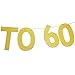 Gold Glitter Cheers to 60 Years Banner 60th Birthday Anniversary Party Photo Prop Garlands Bunting Decor (60)