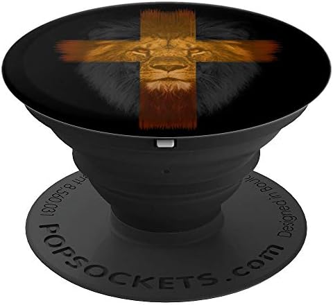 Jesus, Lion of the Tribe of Judah Christian Graphic PopSockets PopGrip: Swappable Grip for Phones & Tablets