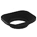 Haoge 43mm Square Metal Screw-in Lens Hood for Voigtlander Nokton Classic 35mm f1.4 40mm f/1.4 MC SC VM, Carl Zeiss Biogon T* ZM 35mm f2.8 35mm f2, Leica X Typ 113, Leica X Vario Type 107 Lens