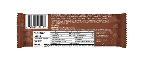 ALOHA ORGANIC PLANT-BASED PROTEIN BAR, CHOCOLATE CHIP COOKIE DOUGH, 1.98 OZ