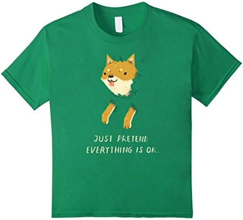 Kids Bush Shiba T-shirt / doge shiba inu dogs T-shirt 10 Kelly Green