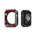 Apple Watch Case, SEANADO iwatch case Rugged Protective Slim Shock Resistant TPU Bumper for Apple Watch Series 3, Series 2, Series 1 (Black-Red 42mm)