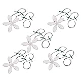 Flower Shape Shower Drain Sink Remover Hair Filter Chain Hook-Catcher Strainer Hair Snare for bathroom, Kitchen, 5-Pack