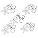 Flower Shape Shower Drain Sink Remover Hair Filter Chain Hook-Catcher Strainer Hair Snare for bathroom, Kitchen, 5-Pack