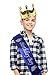 Cornucopia Brands Birthday Boy Blue Sash & Gold Crown (2-Piece Set); Party Accessory Set for Boy’s B-Day