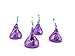 LaetaFood Bag - Hershey's Kisses, Milk Chocolate in Purple Foil (Pack of 2 Pound)