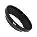 SIOTI 62mm Lens Hood, Matte Treatment Inside, Aluminum Material, Compatible with All Camera Lens S/C/N/F/O/P etc.(62mm)