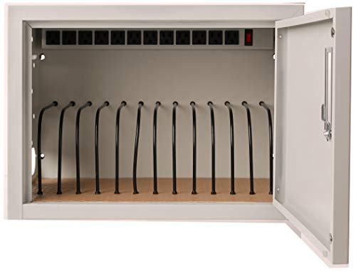 Offex Home Office 12 Tablet Wall Desk Charging Box