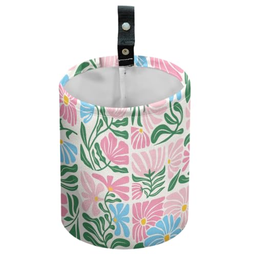 DELORIGIN Bohemian Floral Leaf Car Trash Can Waterproof Garbage… at Amazon