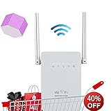 300Mbps WiFi Router Long Range Extender 2.4GHz WiFi Repeater Signal Amplifier Booster Network Extender with Dual Band Antenna Complies IEEE802.11n/g/b with WPS