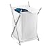 Honey-Can-Do HMP-01126 Single Sorter Hamper, Chrome Frame, White